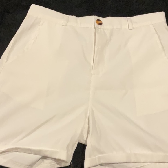 Other - White Flat Front Casual Shorts